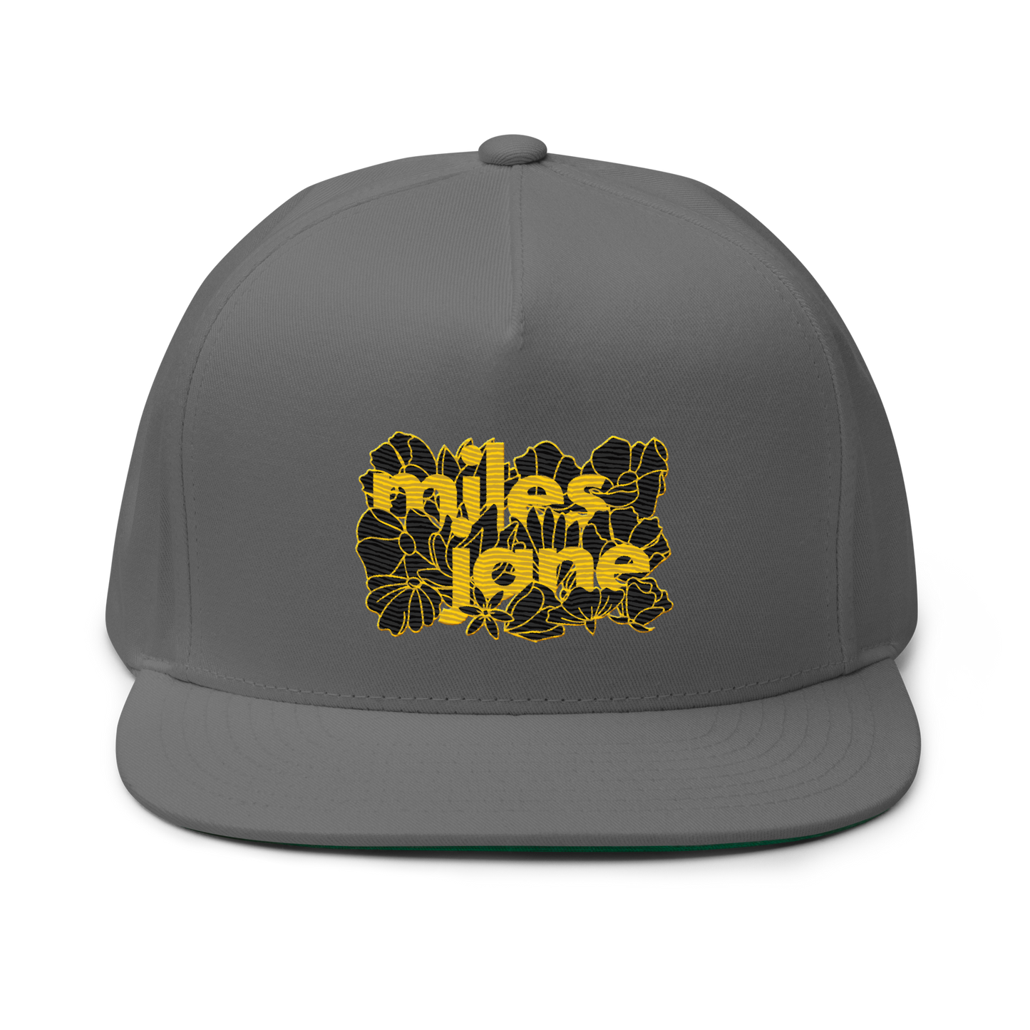 LTD. Ed MJ #005 - Floral Gold - Flat Billed - Yupoong Snapback