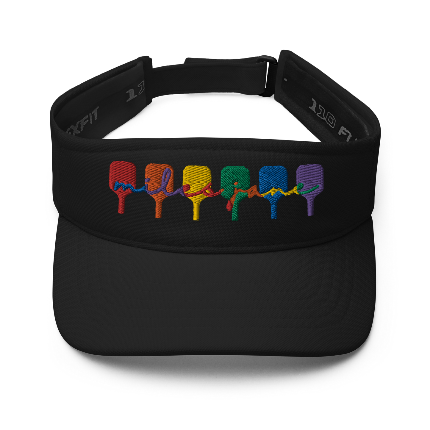 Pride Team Paddles - Flexfit Visor MJ261