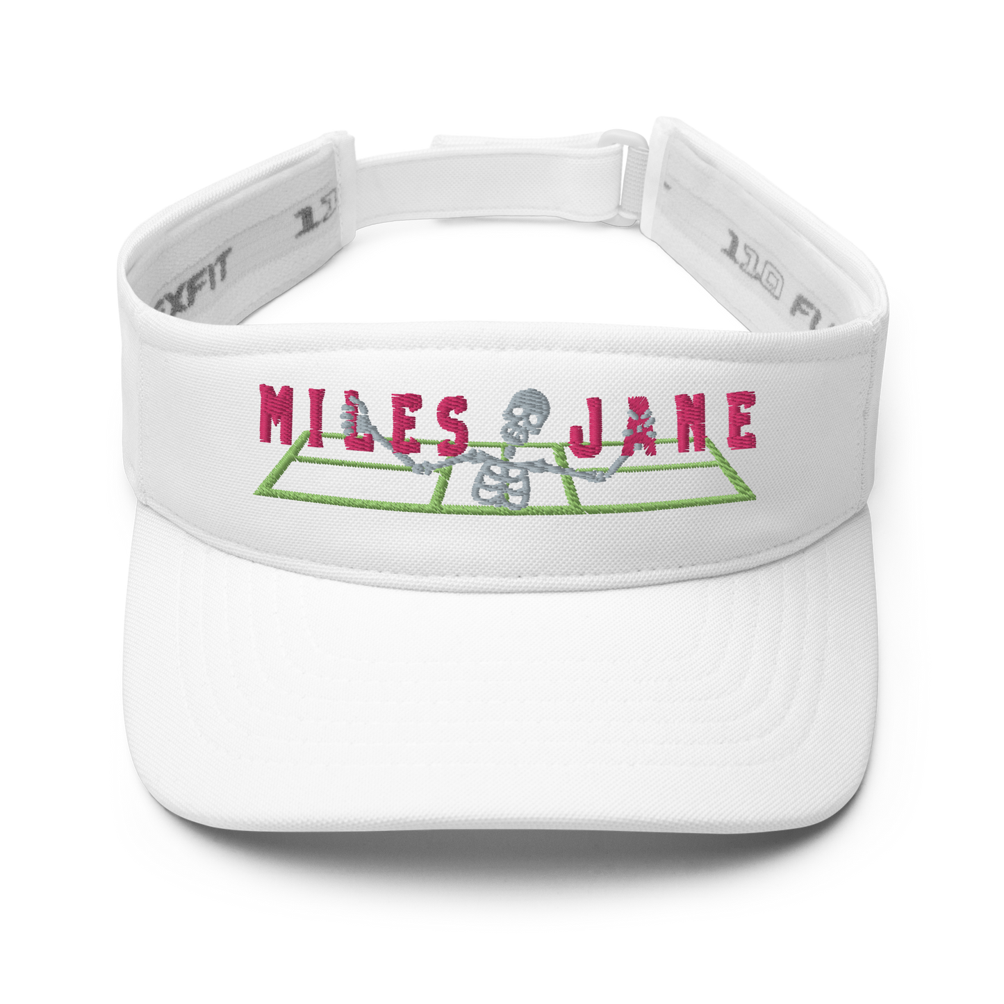 Skeleton Court - Flexfit Sports Visor - MJ262