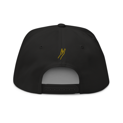 LTD. Ed MJ #005 - Floral Gold - Flat Billed - Yupoong Snapback