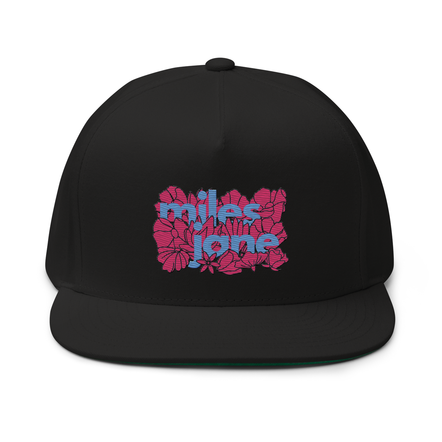 LTD. Ed MJ #005 - Floral  Neon - Flat Billed - Yupoong Snapback