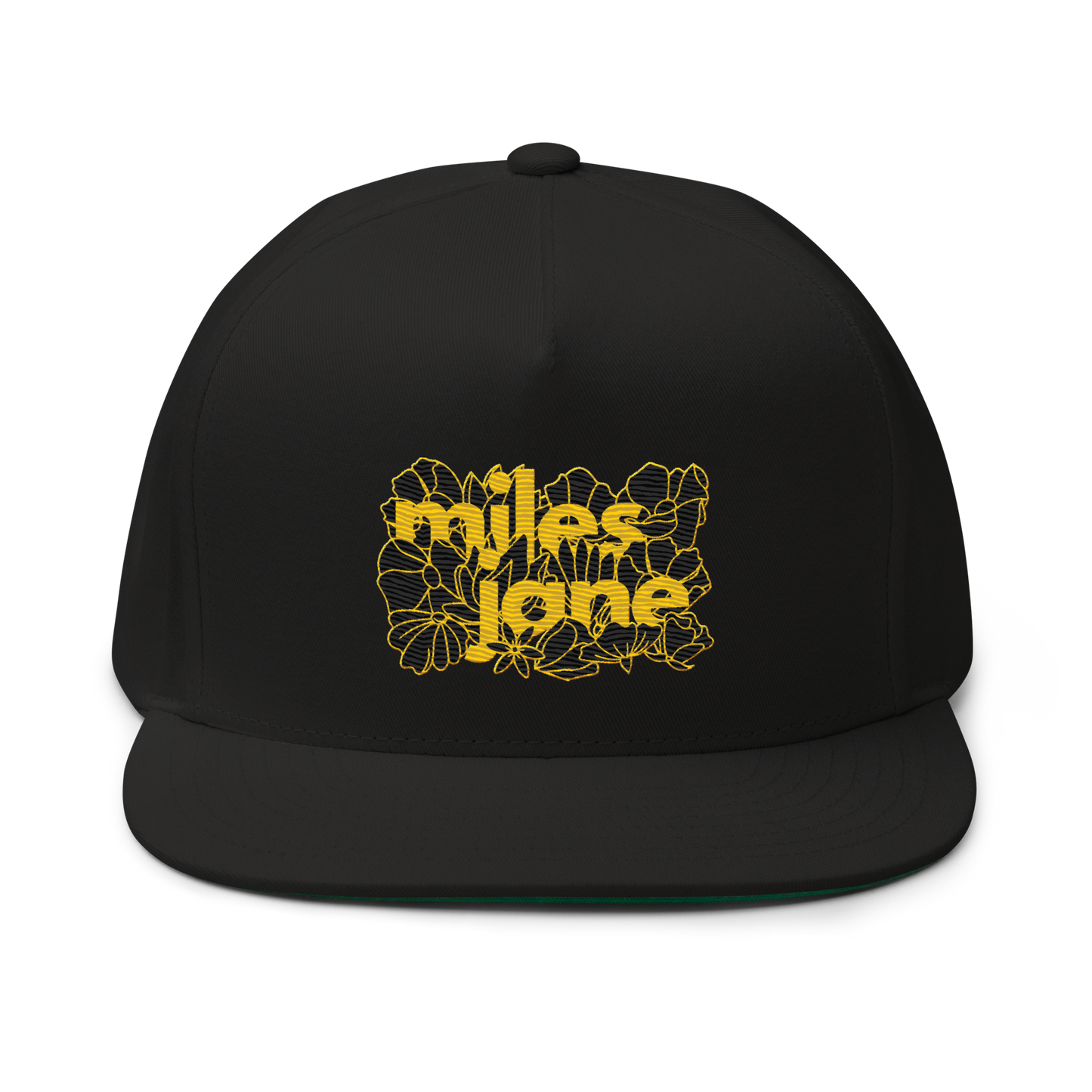 LTD. Ed MJ #005 - Floral Gold - Flat Billed - Yupoong Snapback