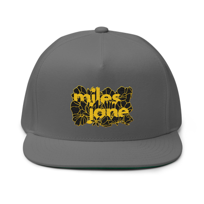 LTD. Ed MJ #005 - Floral Gold - Flat Billed - Yupoong Snapback