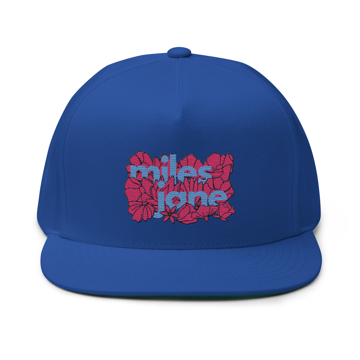 LTD. Ed MJ #005 - Floral  Neon - Flat Billed - Yupoong Snapback