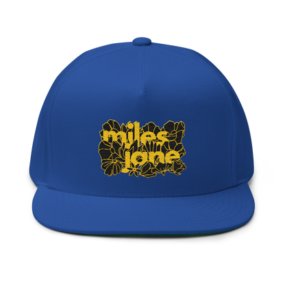 LTD. Ed MJ #005 - Floral Gold - Flat Billed - Yupoong Snapback