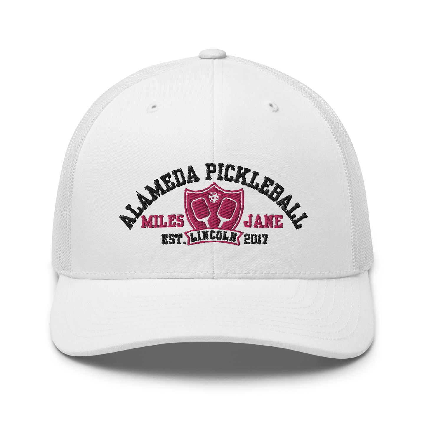 Alameda Pickleball Shield Solid - Retro Trucker Hat (Yupoong) MJ268