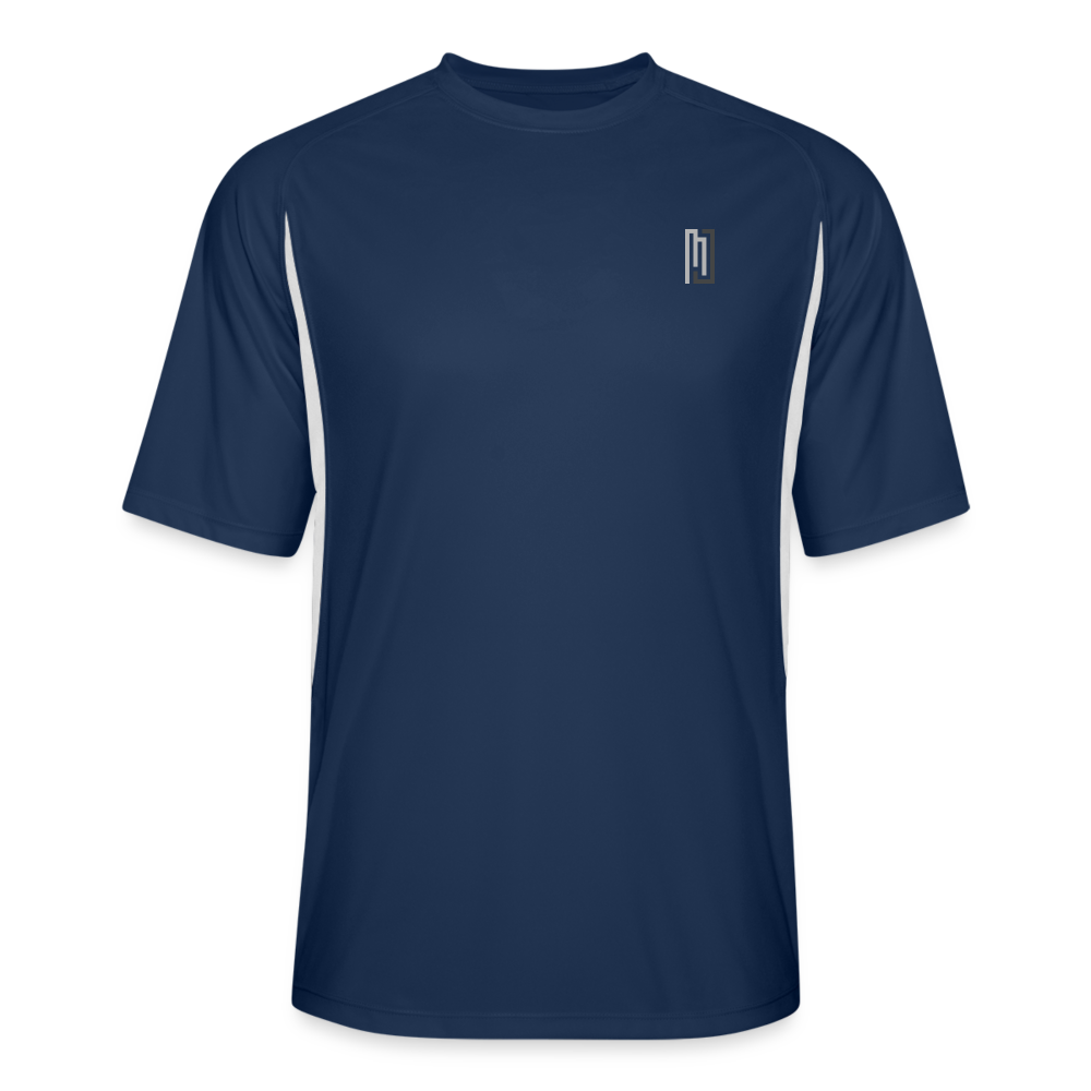 MJ Crest - Back Stripe - Performance T - Mens - MJ507 - navy/white