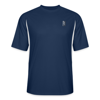 MJ Crest - Back Stripe - Performance T - Mens - MJ507 - navy/white