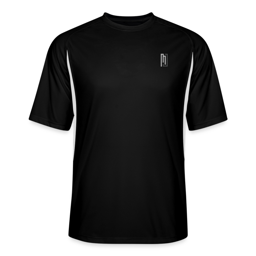 MJ Crest - Back Stripe - Performance T - Mens - MJ507 - black/white