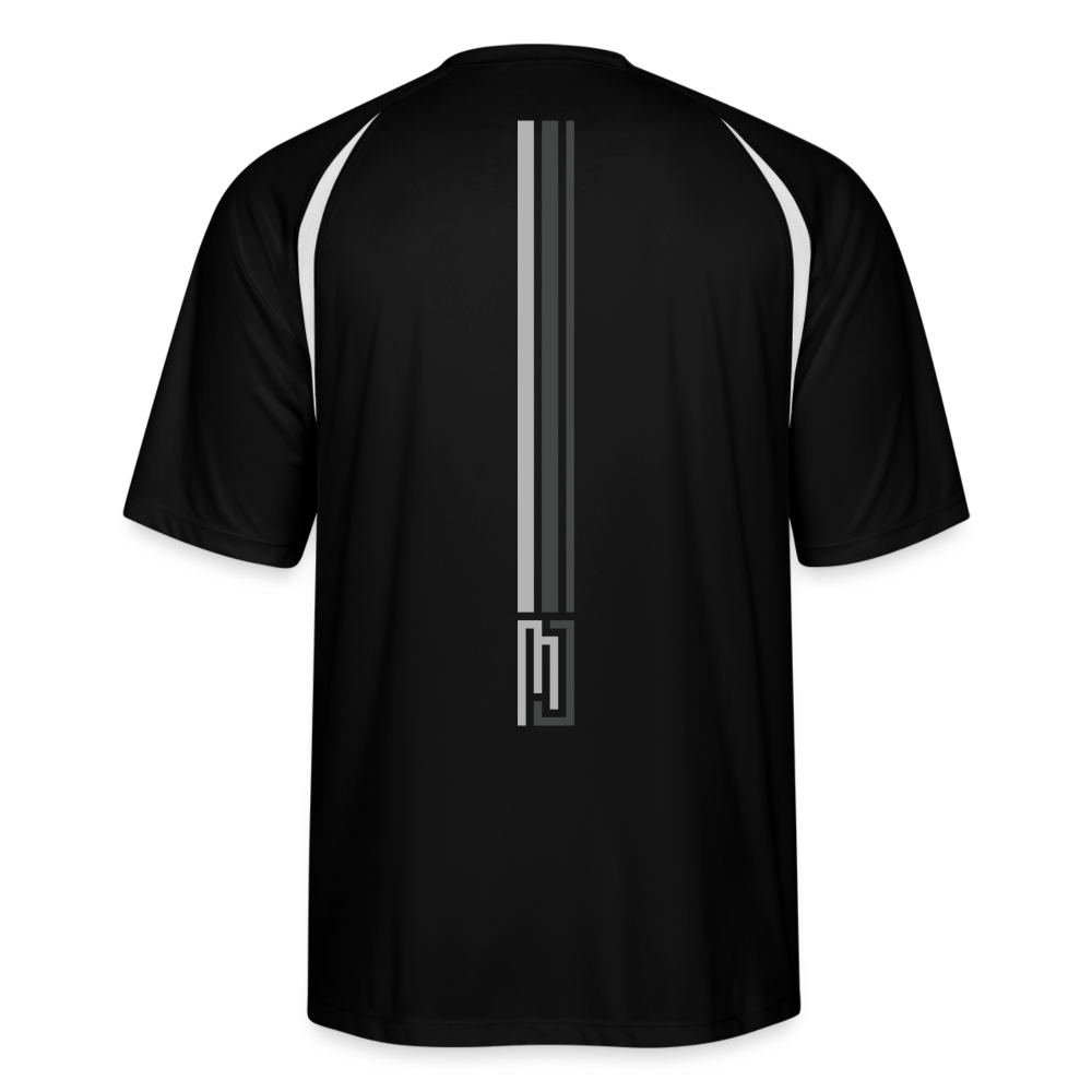 MJ Crest - Back Stripe - Performance T - Mens - MJ507 - black/white