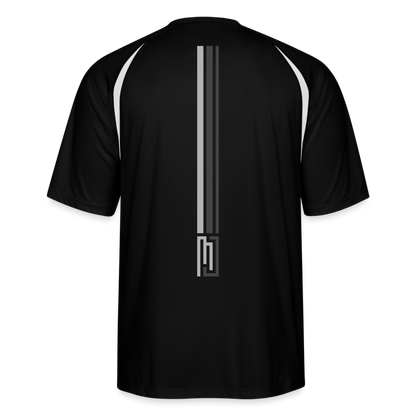 MJ Crest - Back Stripe - Performance T - Mens - MJ507 - black/white