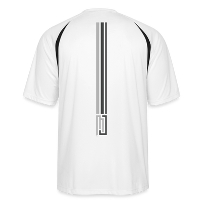 MJ Crest - Back Stripe - Performance T - Mens - MJ507 - white/black